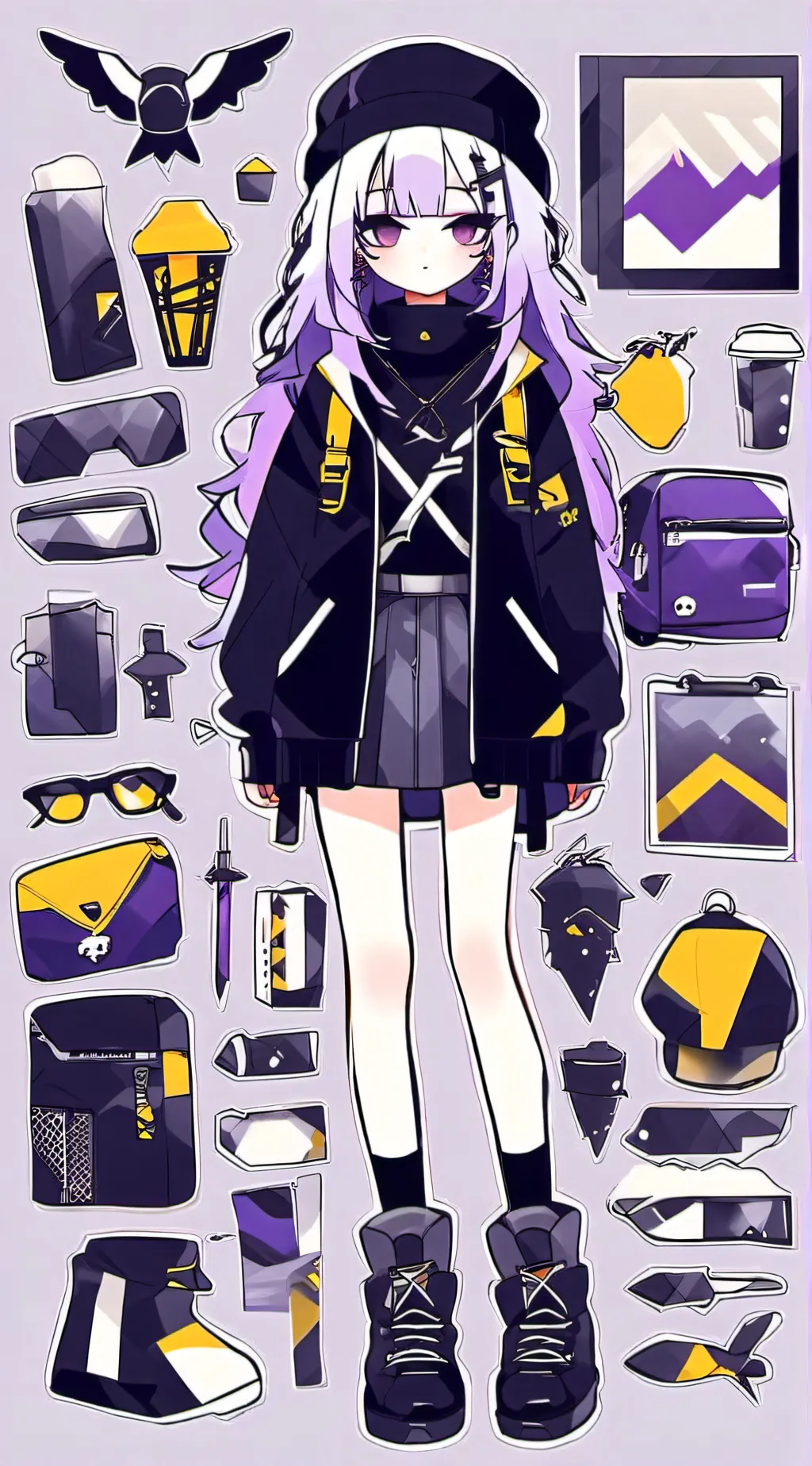 ai character: Uzi background