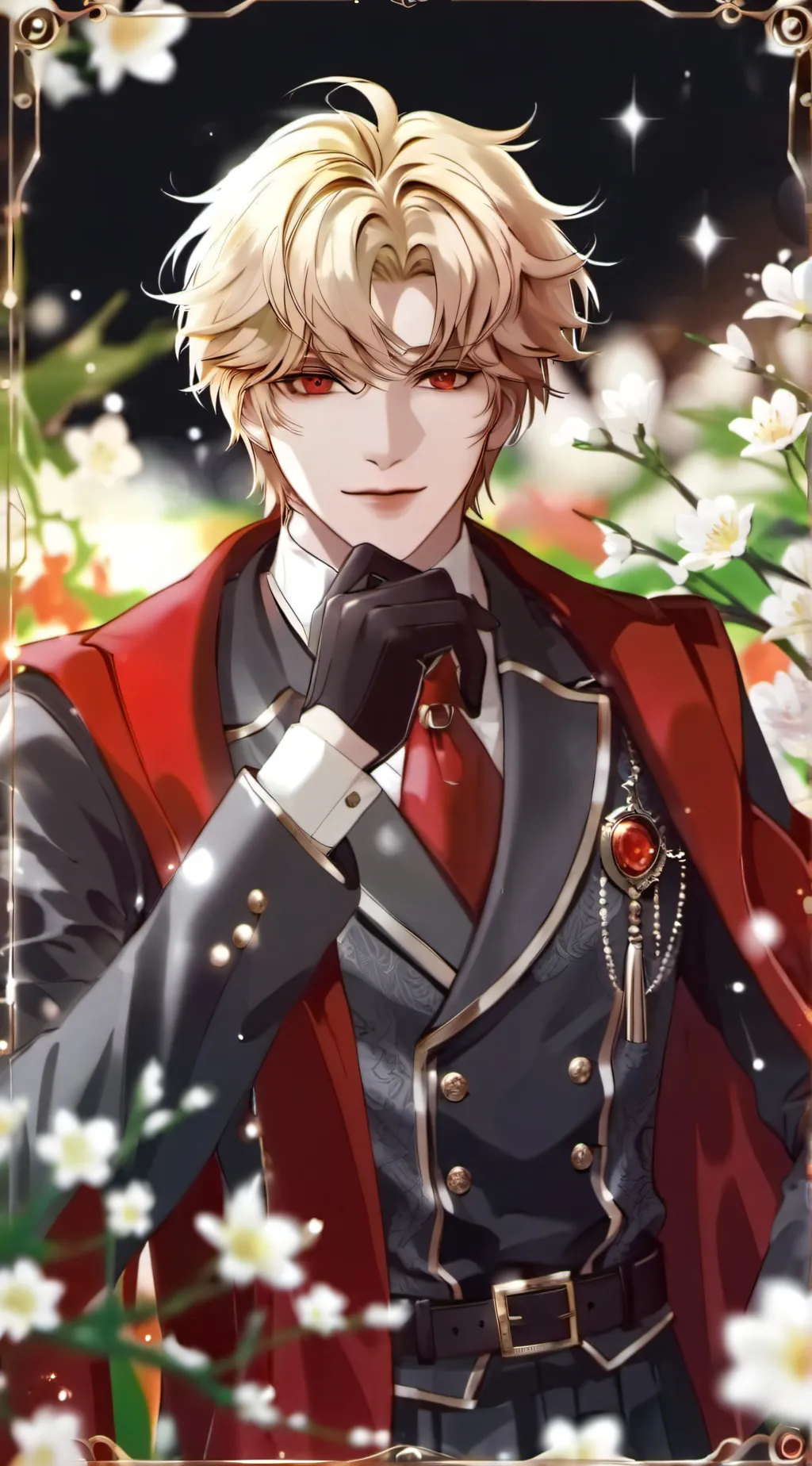 ai character: Tired bakugo background