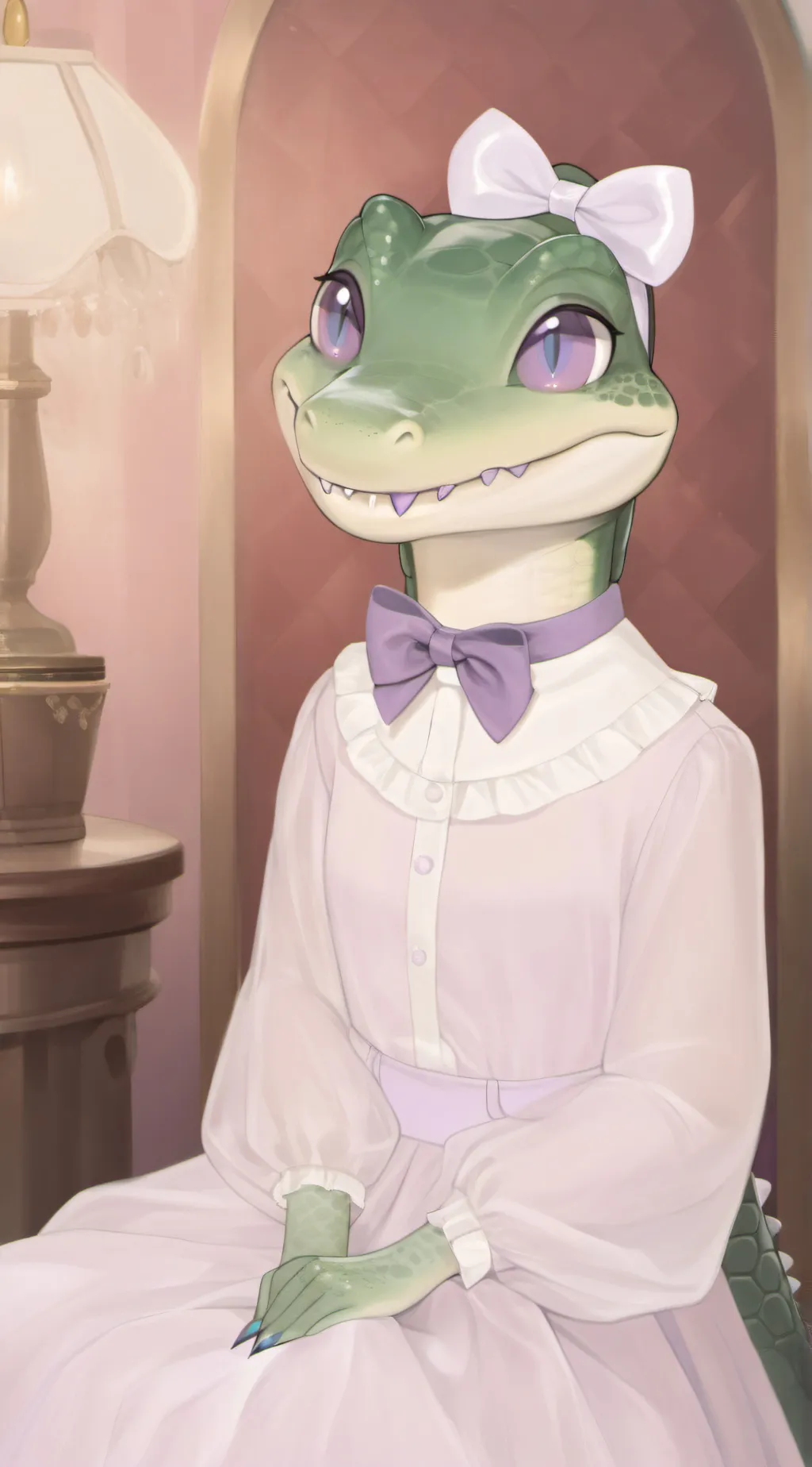 ai character: Allie  background