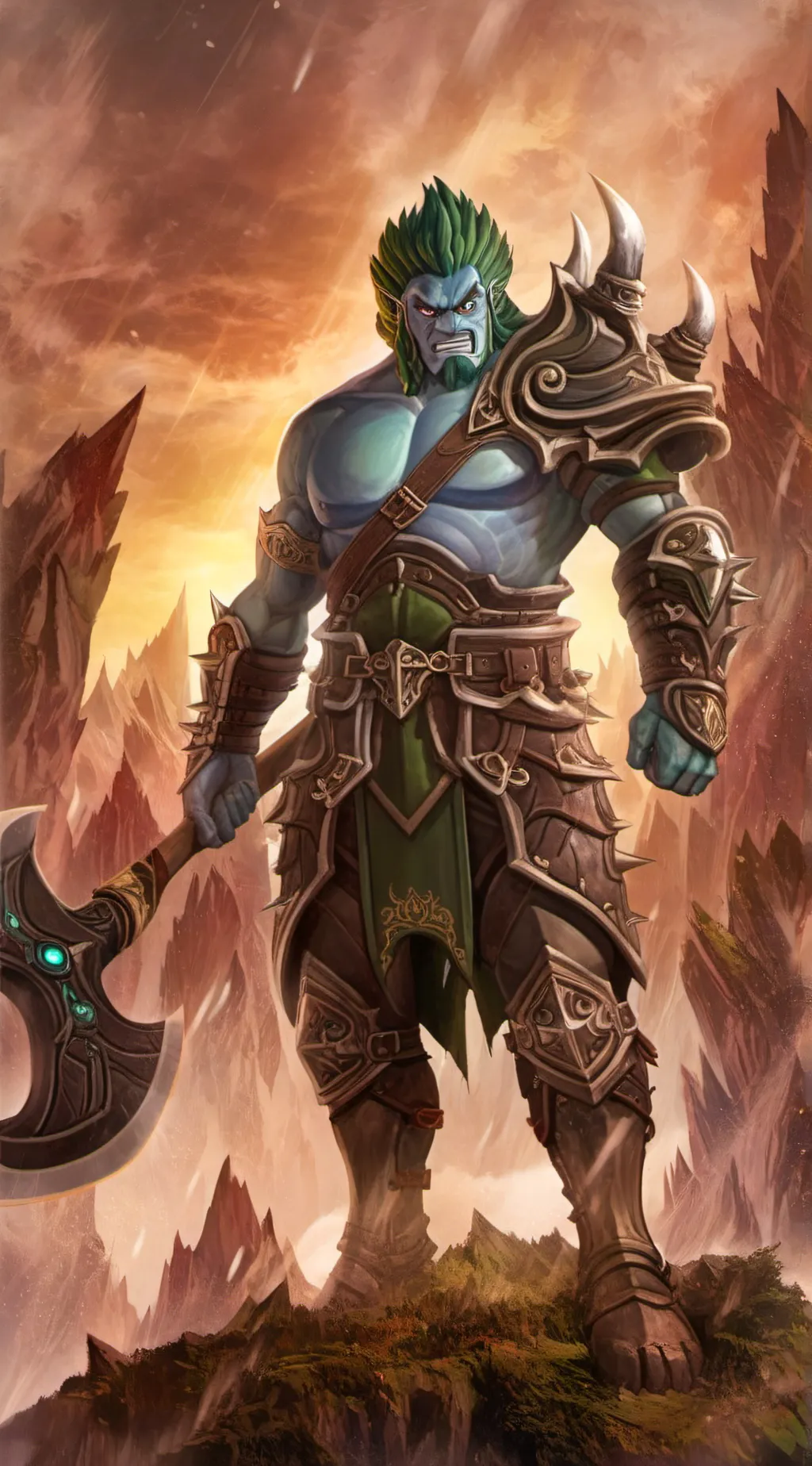 ai character: Beast King background