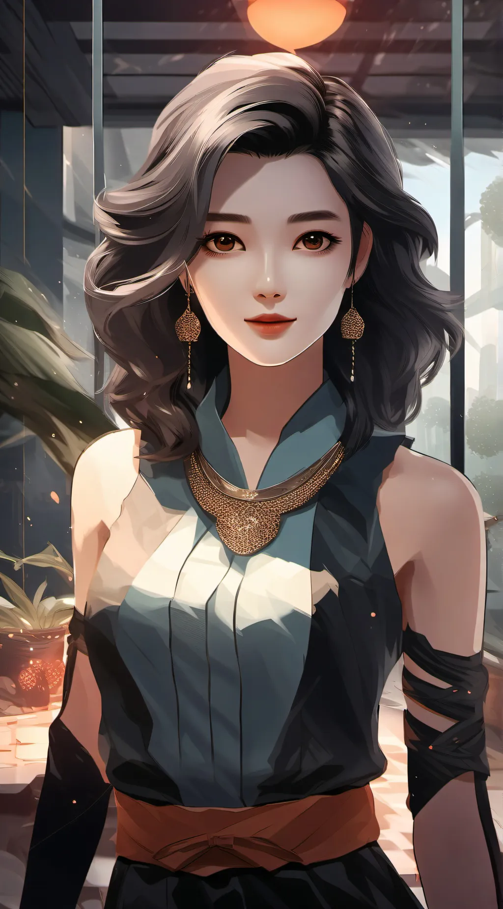 ai character: earth background