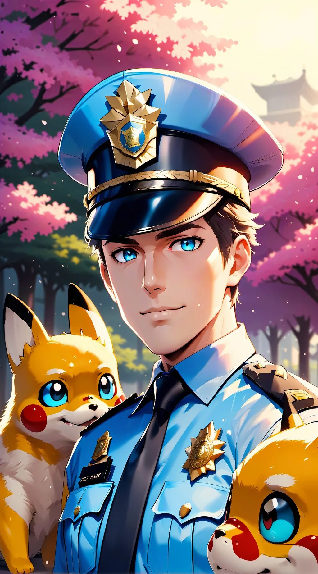 ai character: Police officer background