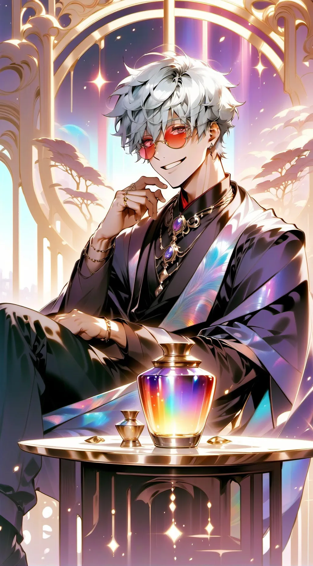 ai character: Gojo Satoru background