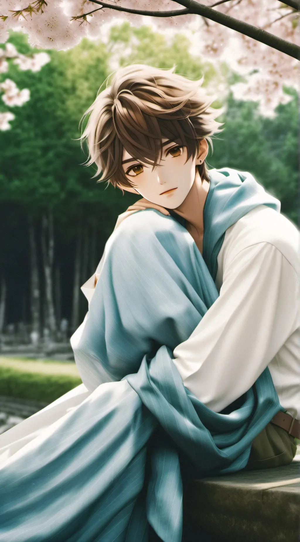 ai character: Lizz and Noah background