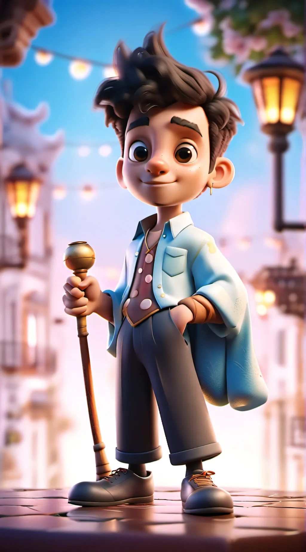 ai character: leo background