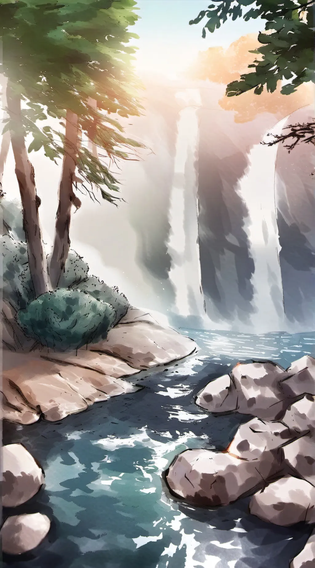 ai character: da hot springs  background