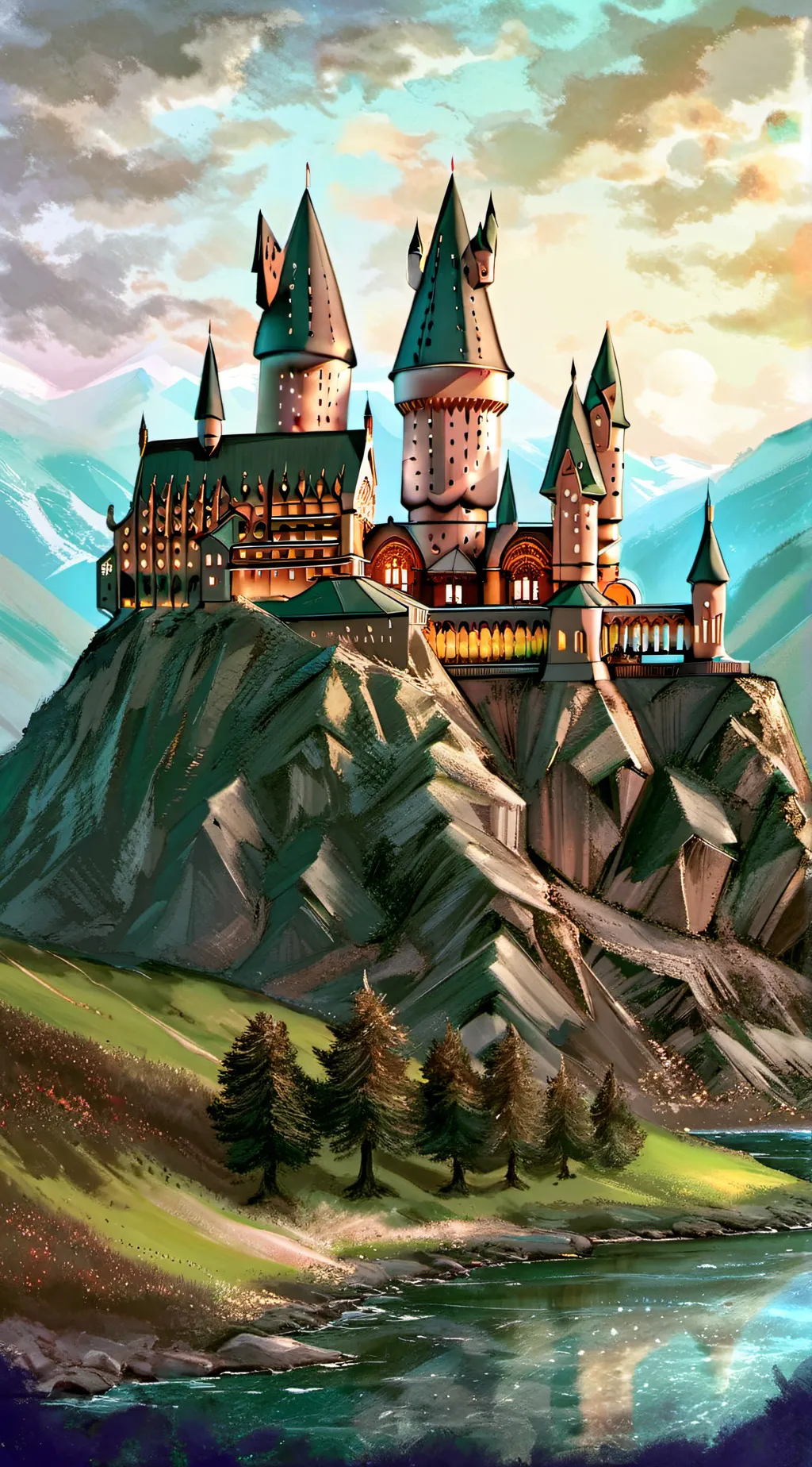 ai character: Hogwarts background