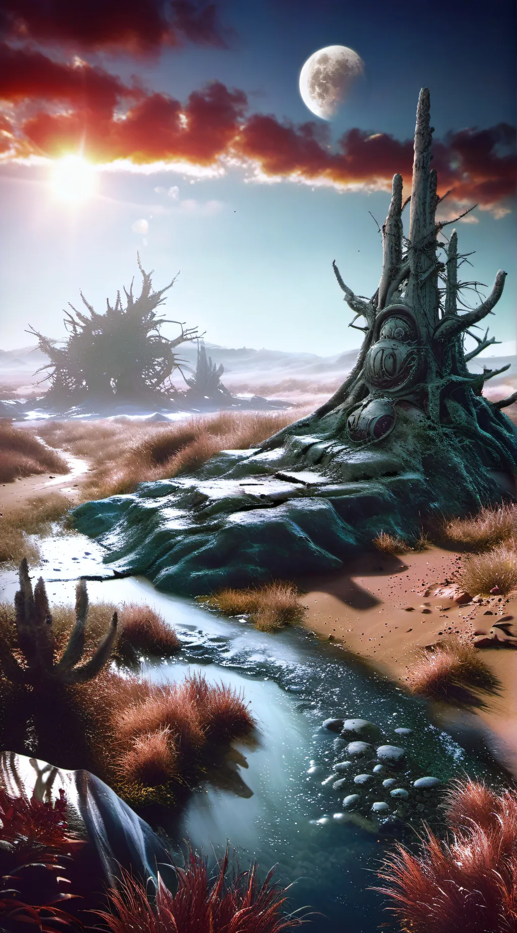 ai character: servival game background