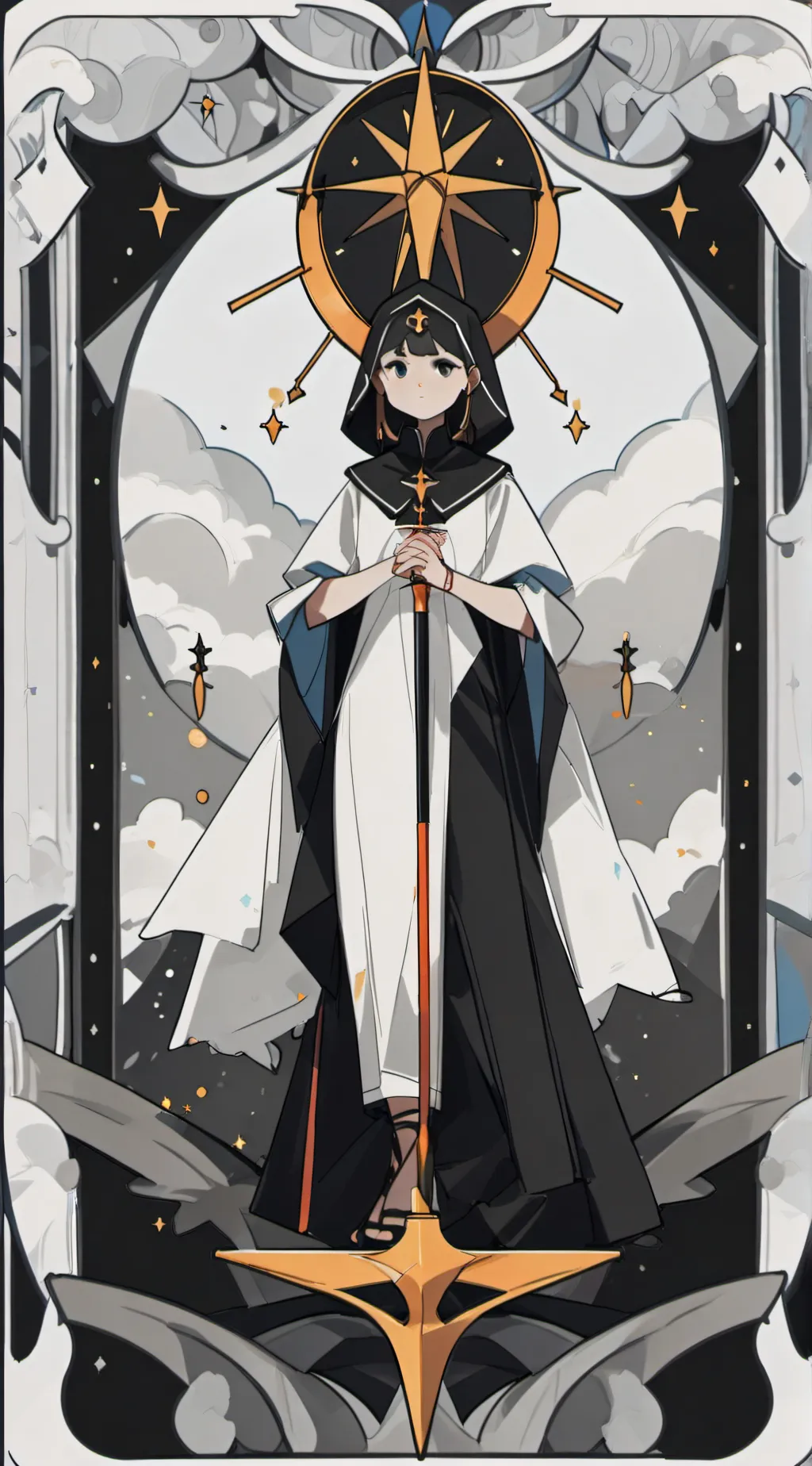 ai character: Magic and mystery background