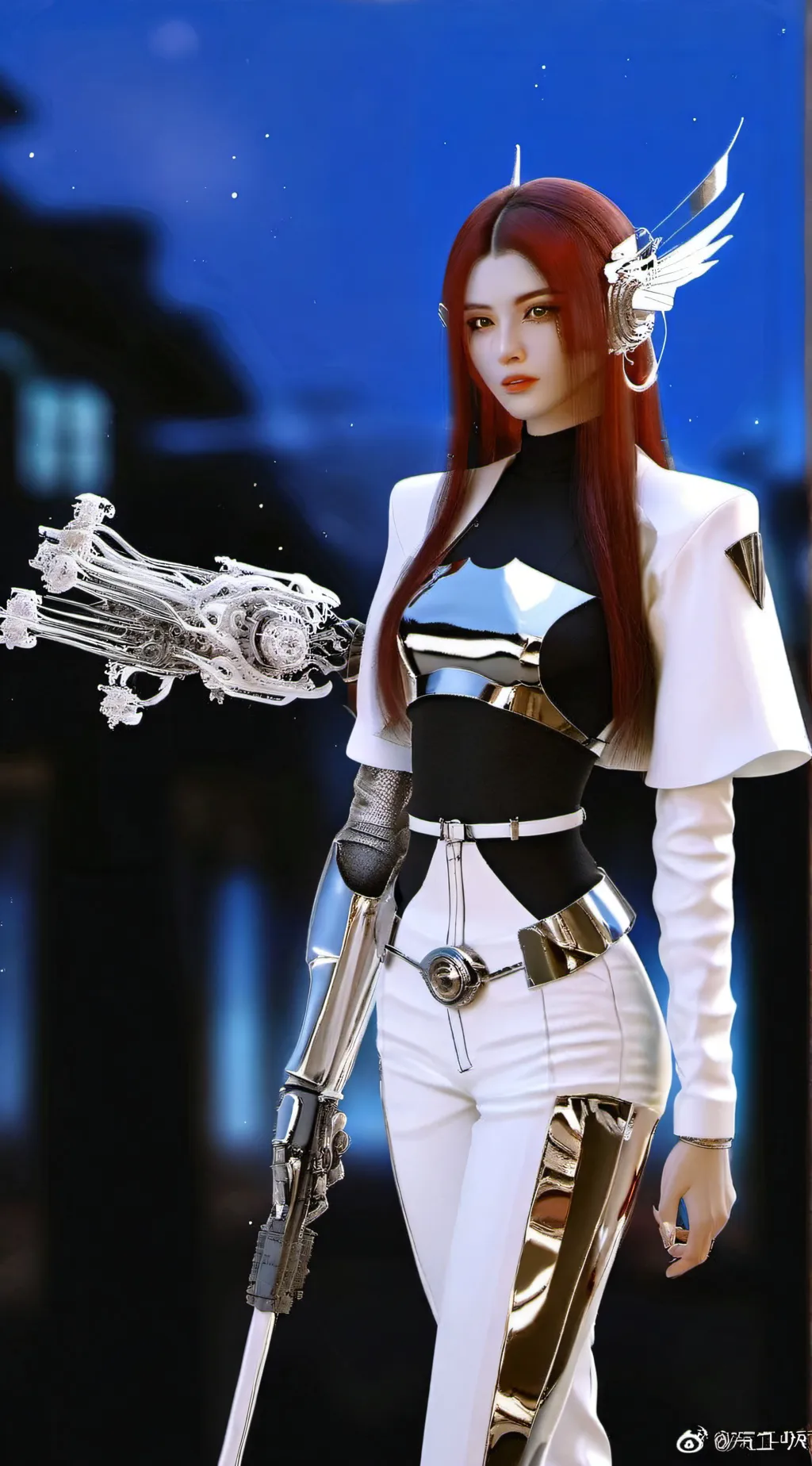 ai character: bini mikha ᰔᩚ✿ ིྀ background