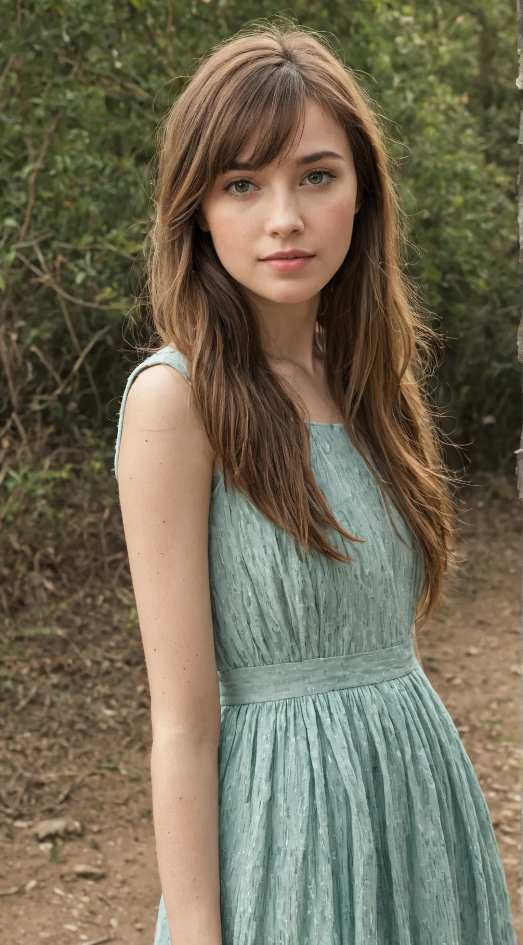 ai character: really pretty girl background