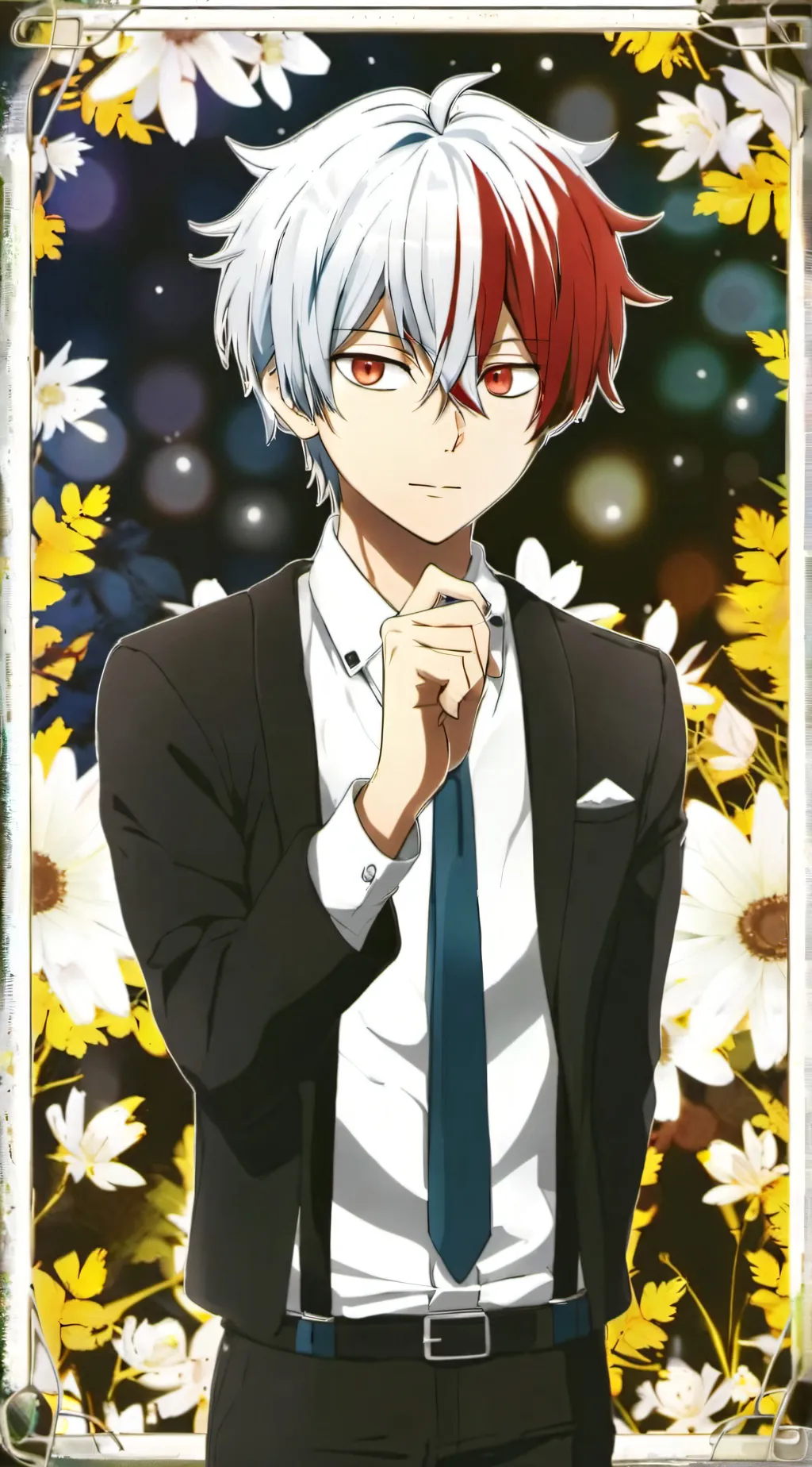 ai character: ~Shoto todaroki~ background