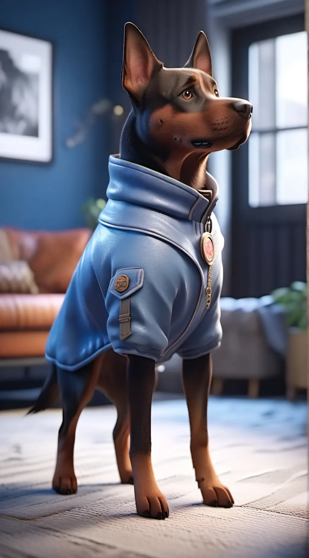 ai character: Inspecter doggos background