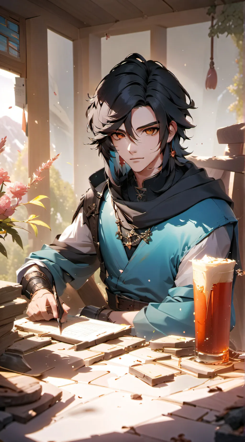 ai character: Ray💫👑 background