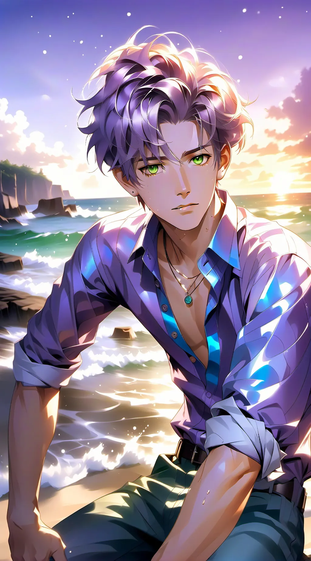 ai character: Fin Neptune ￼ background