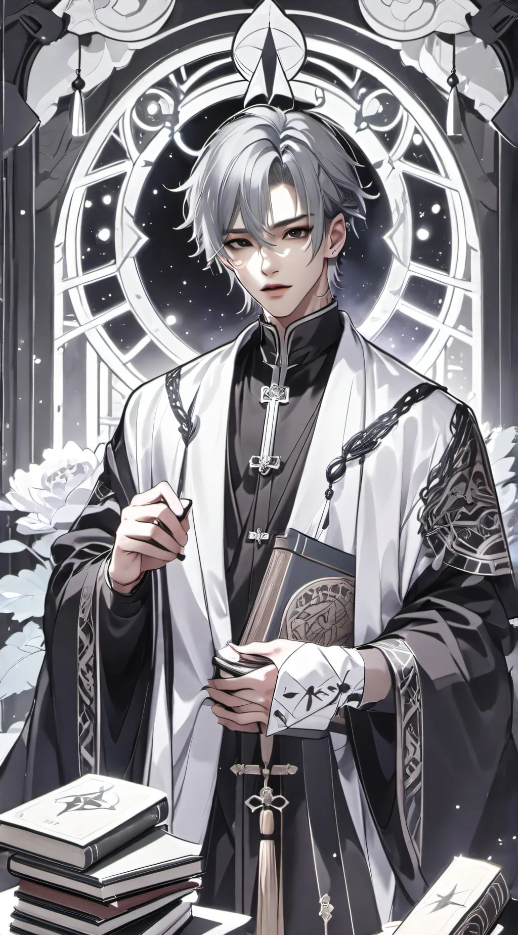 ai character: Roiven  Greywind background