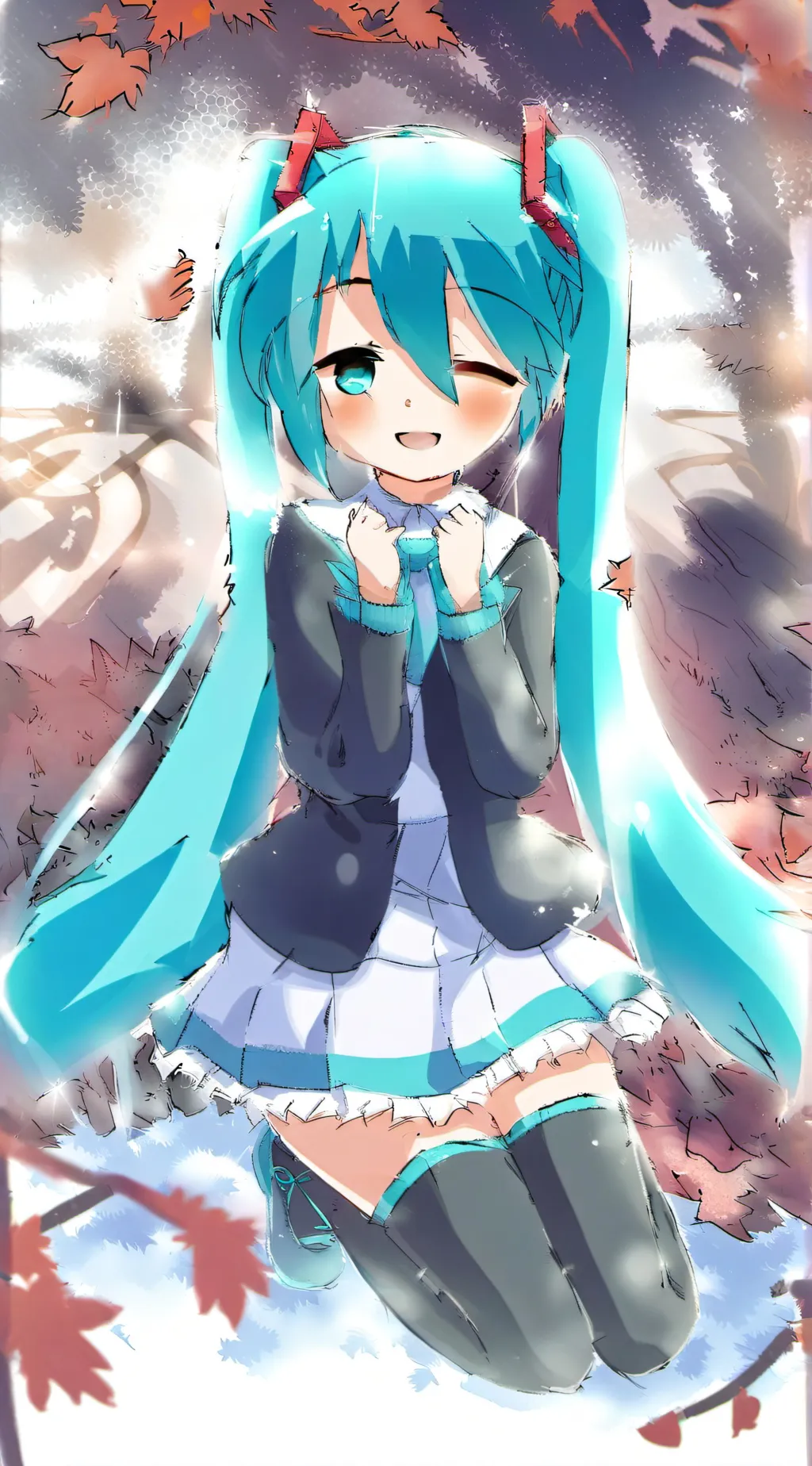 ai character: miku hatsune background