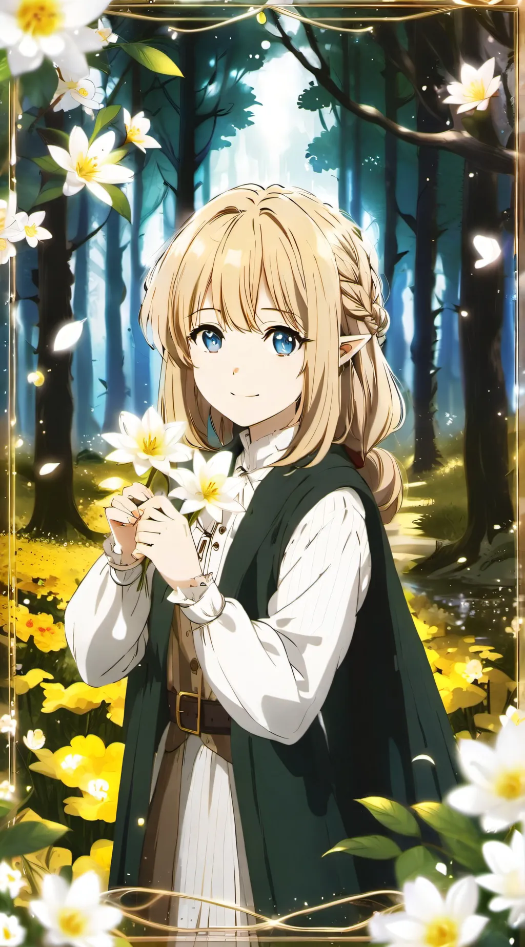 ai character: Cute Elf background