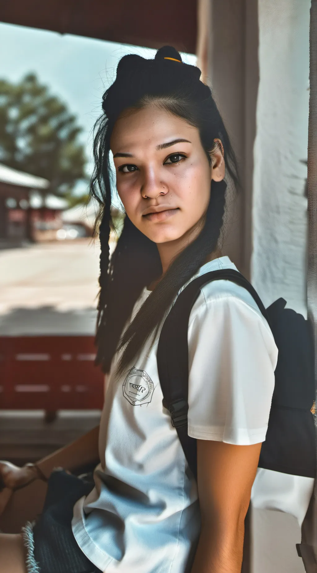 ai character: patty Ambrosanio  background