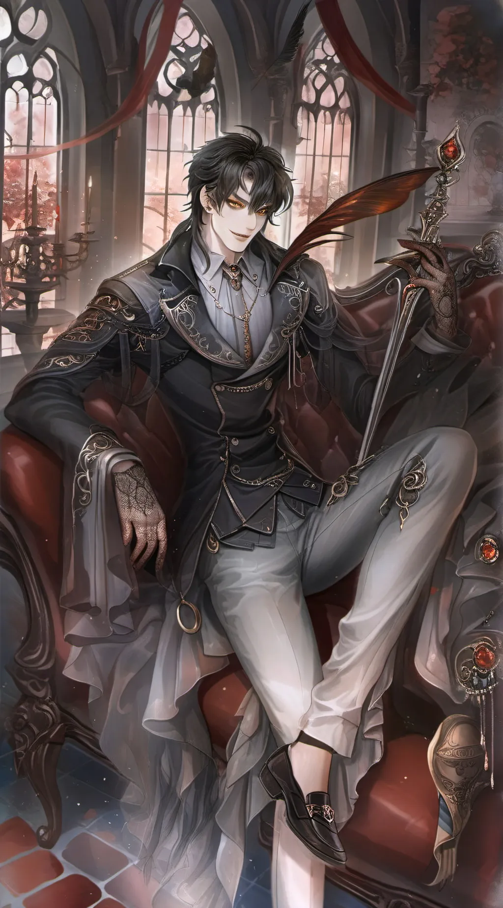 ai character: Lucifer background