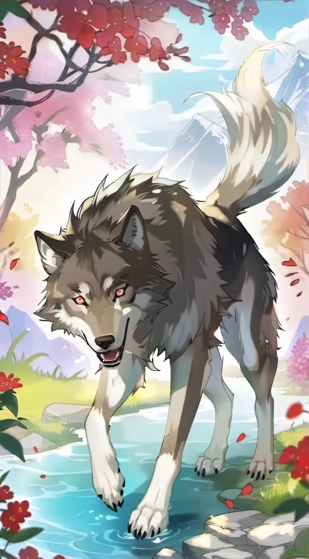 ai character: lobo wolfy background