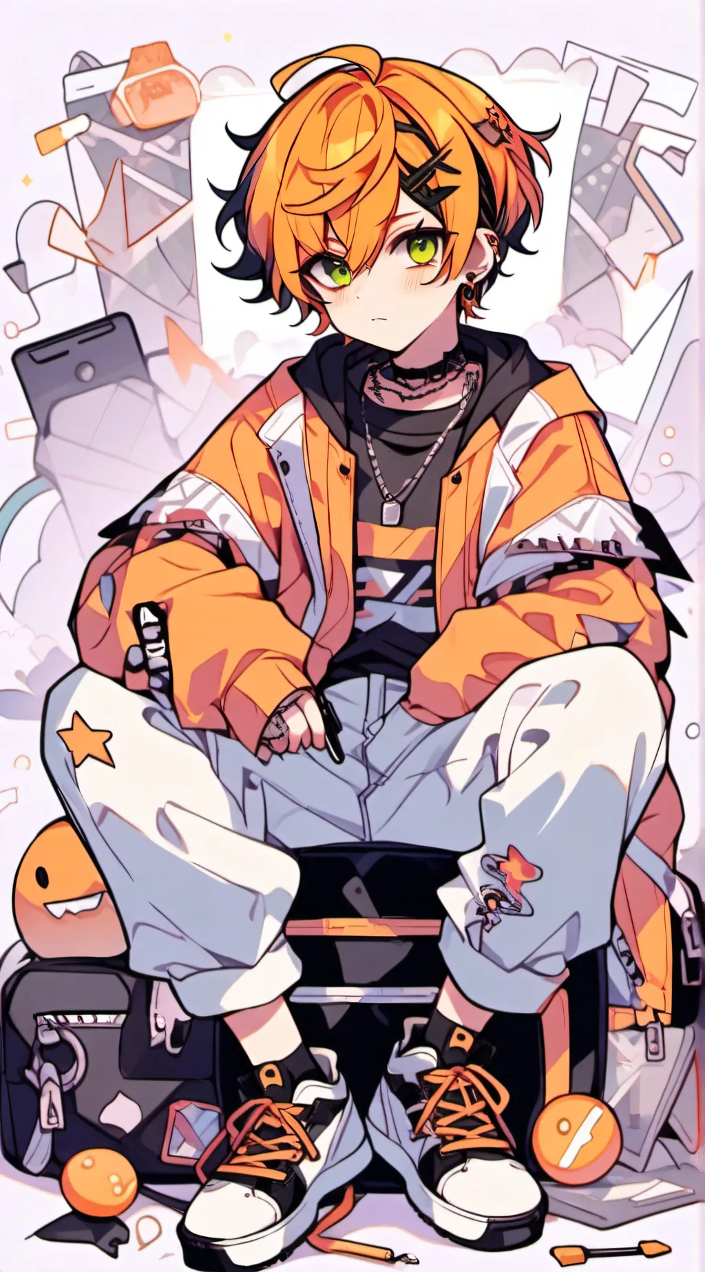 ai character: Pumpkin  background