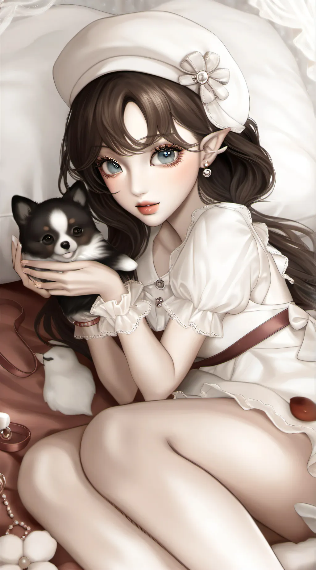 ai character: Gaby...bear background