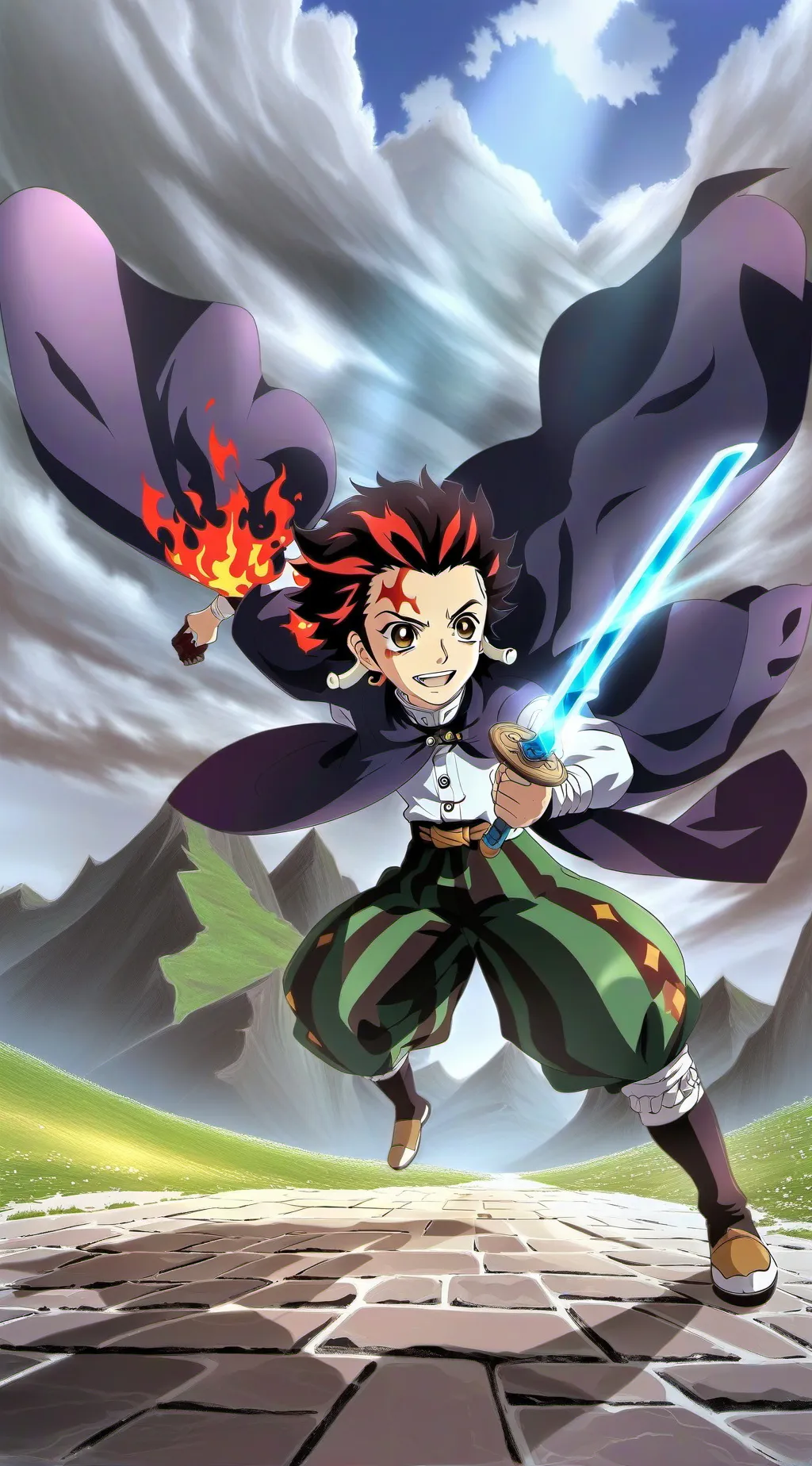 ai character: DS x MHA x World background