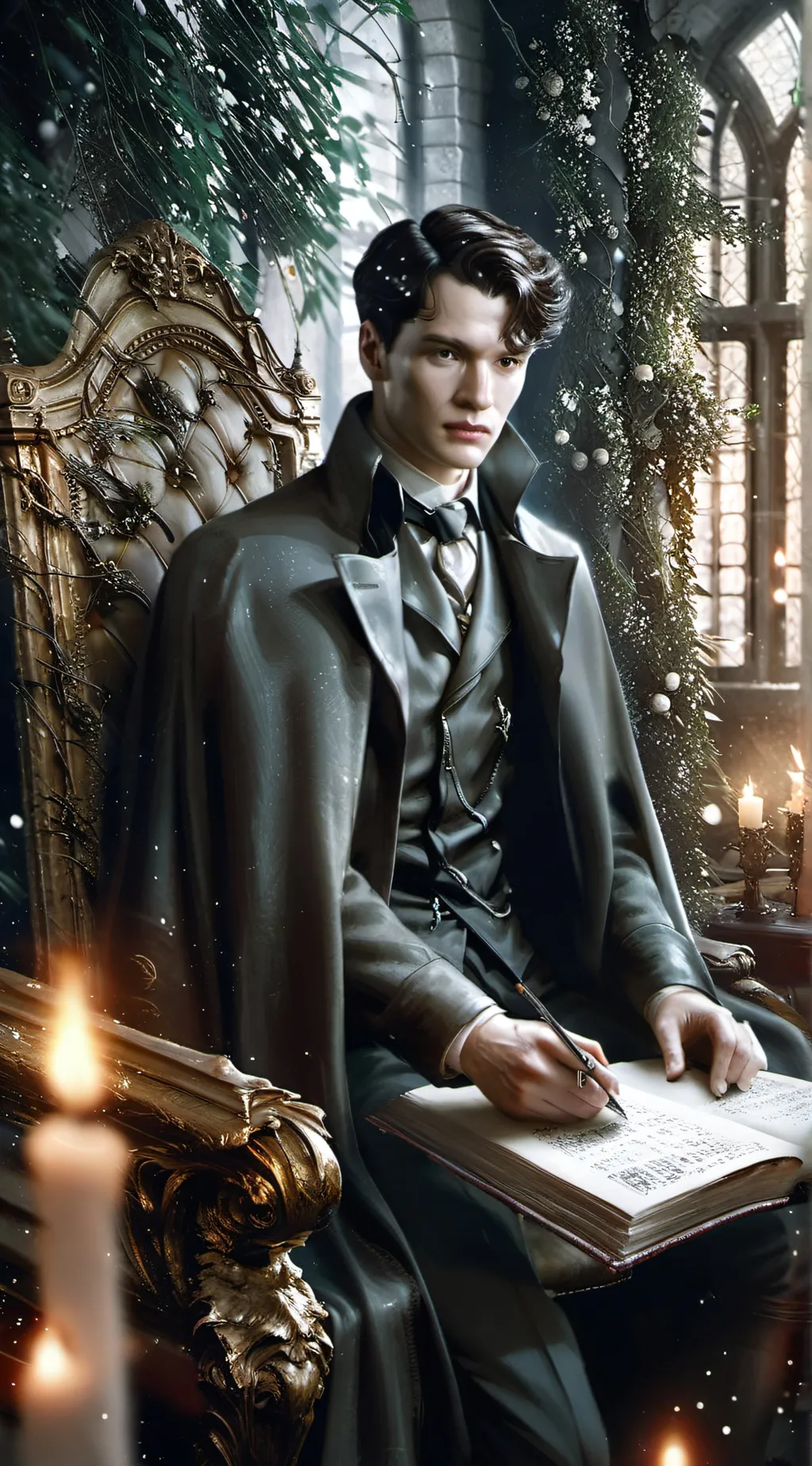 ai character: Tom Riddle  background