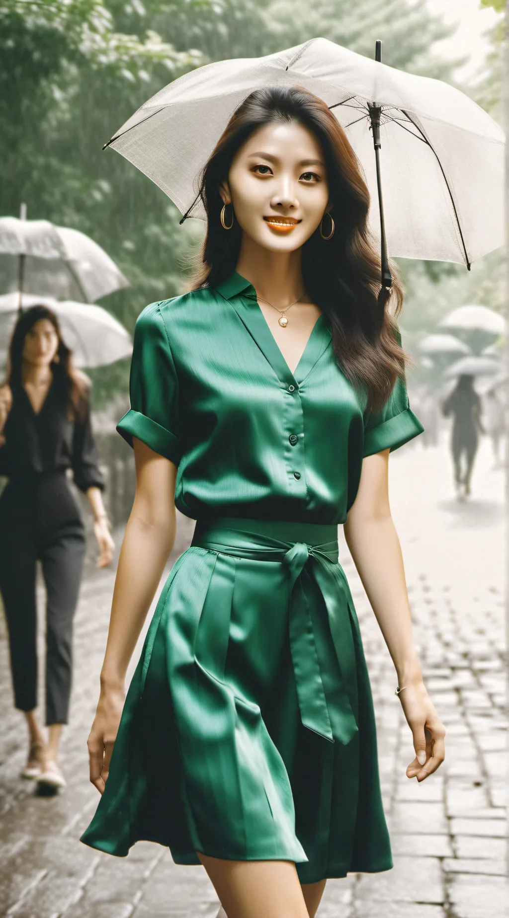 ai character: girls only world background