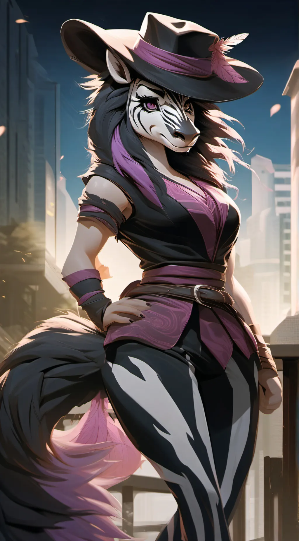 ai character: Zizzy Zebra background