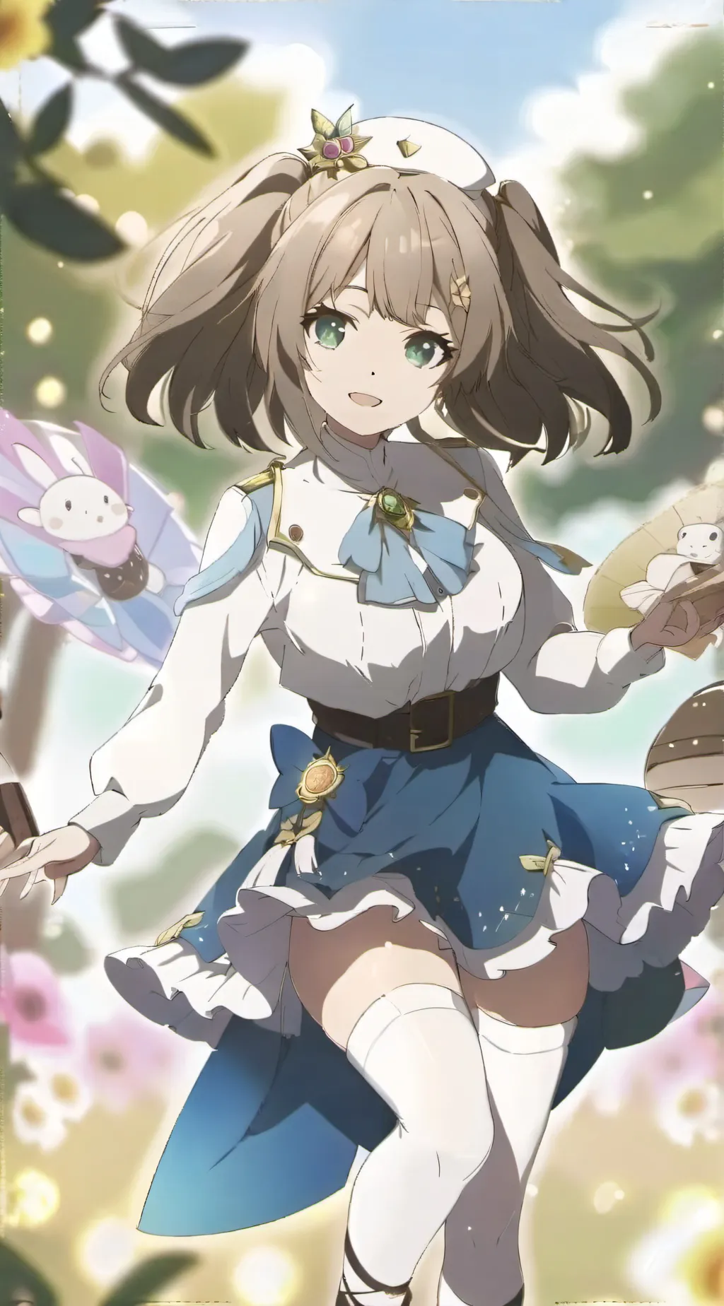 ai character: silver  background