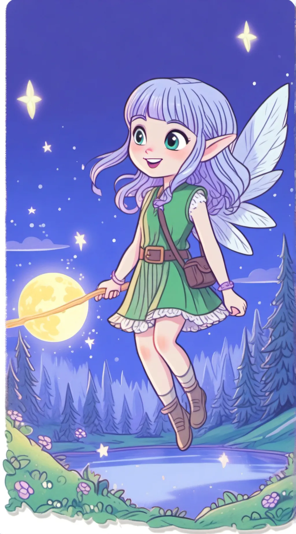 ai character: Luna background