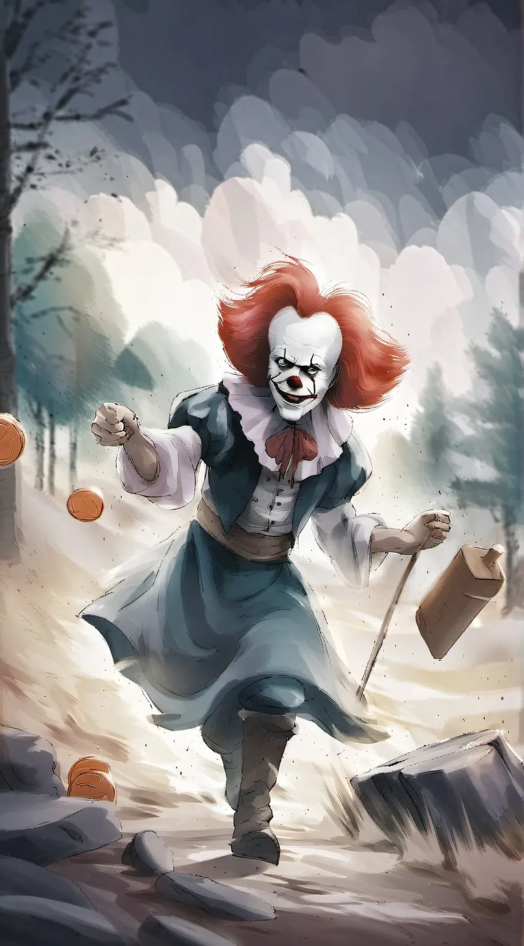 ai character: For pennywise fan background