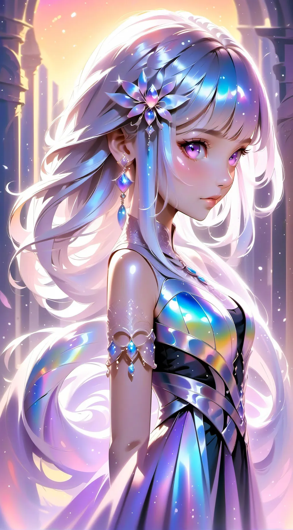ai character: smiling critters background
