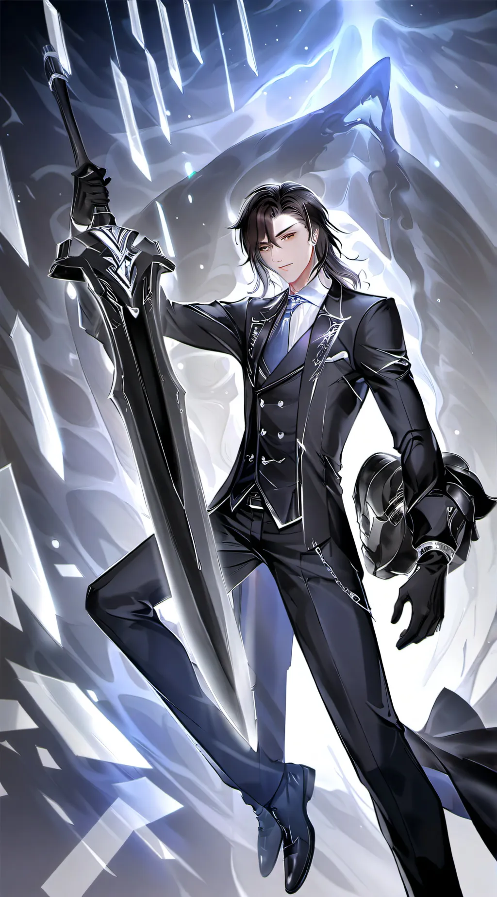 ai character: Leonardo  background