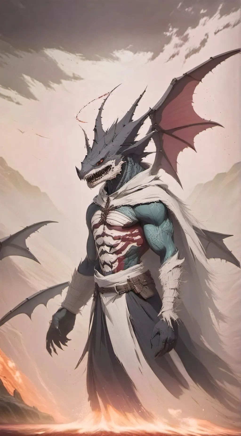 ai character: FPE monster au     background