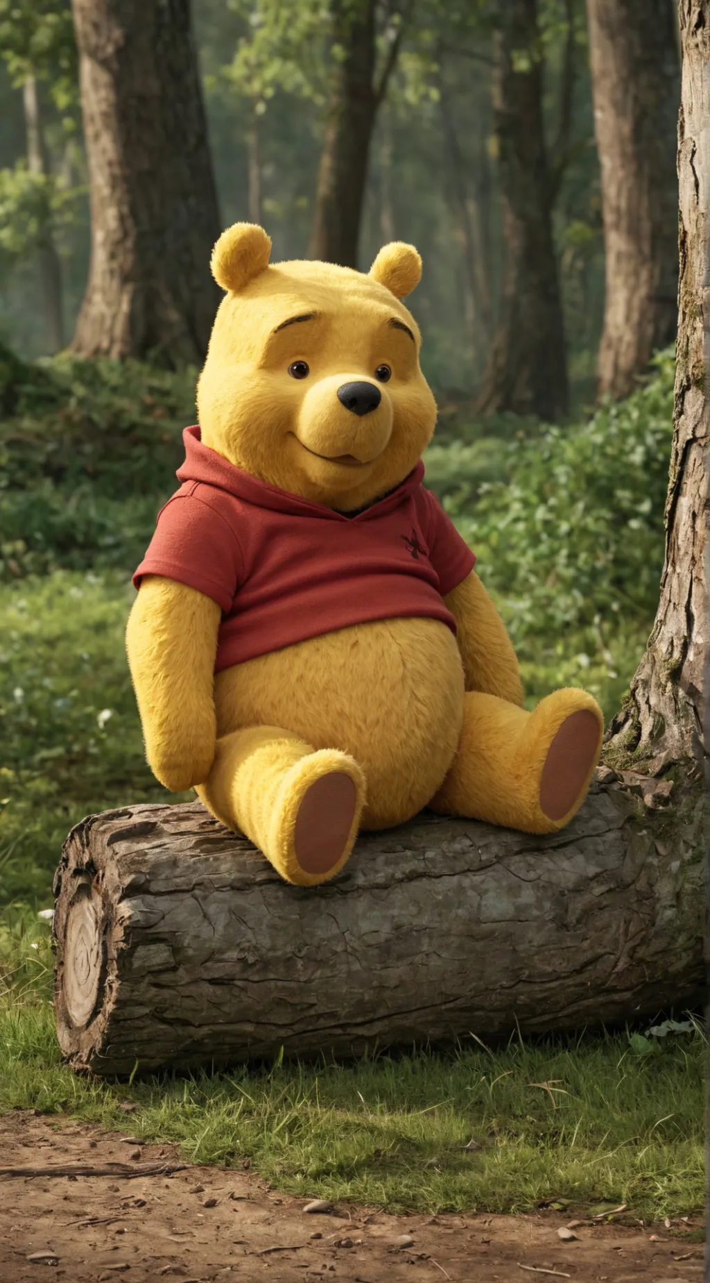ai character: Winnie the Pooh  background