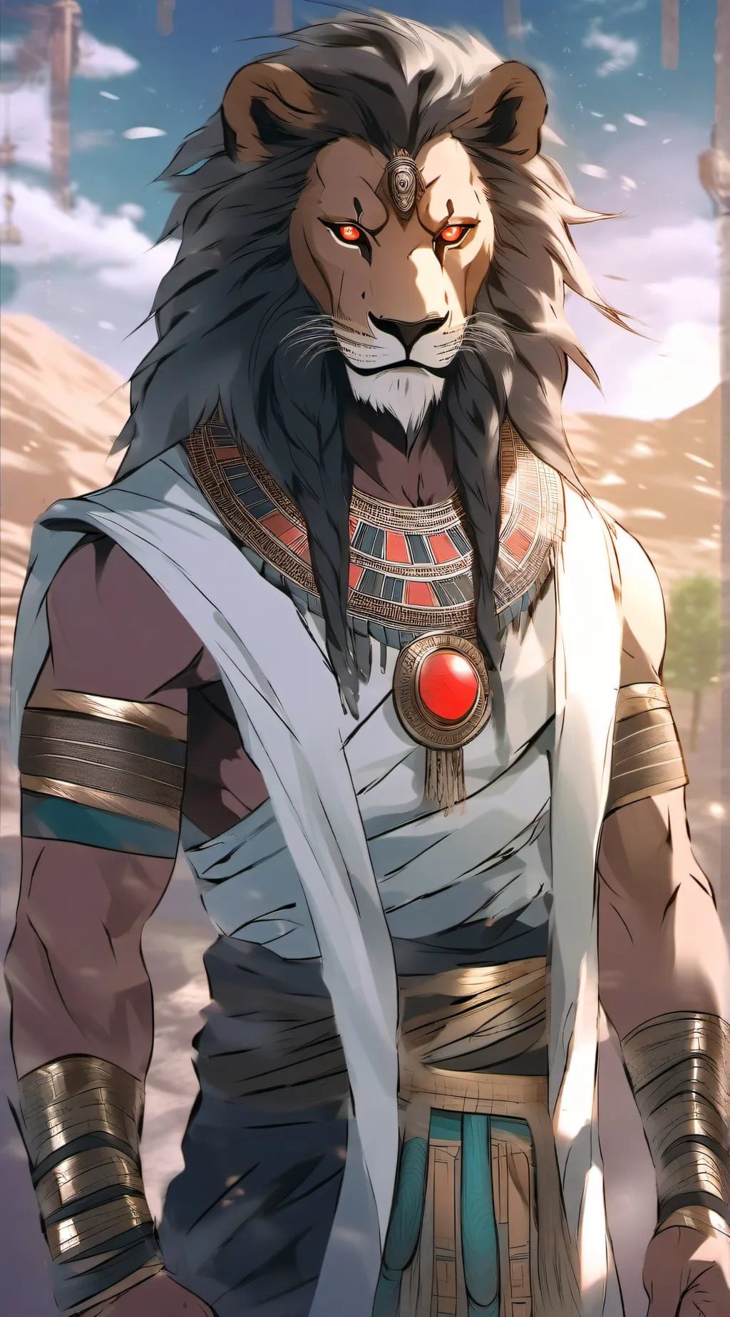 ai character: Maahes background