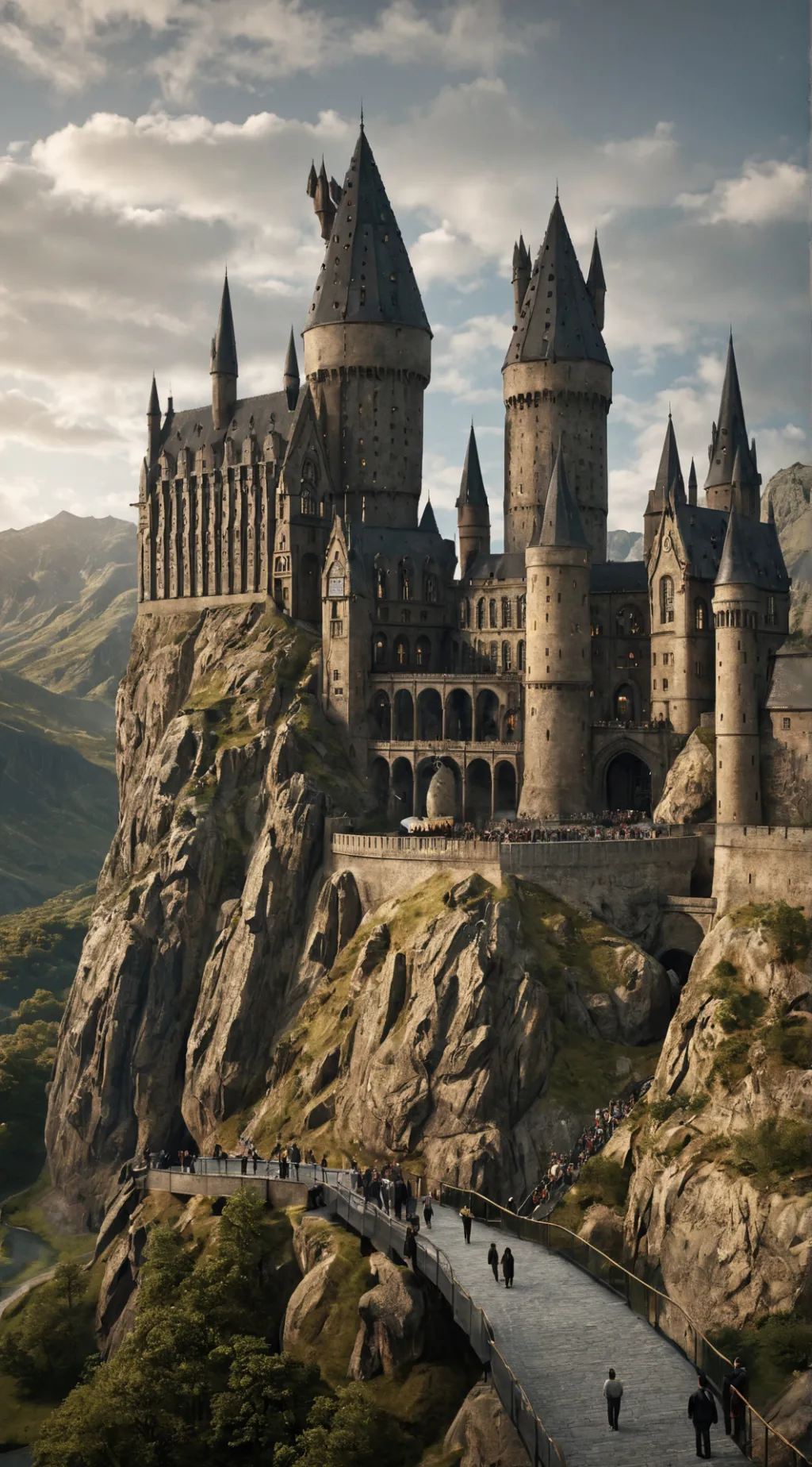 ai character: Hogwarts  background
