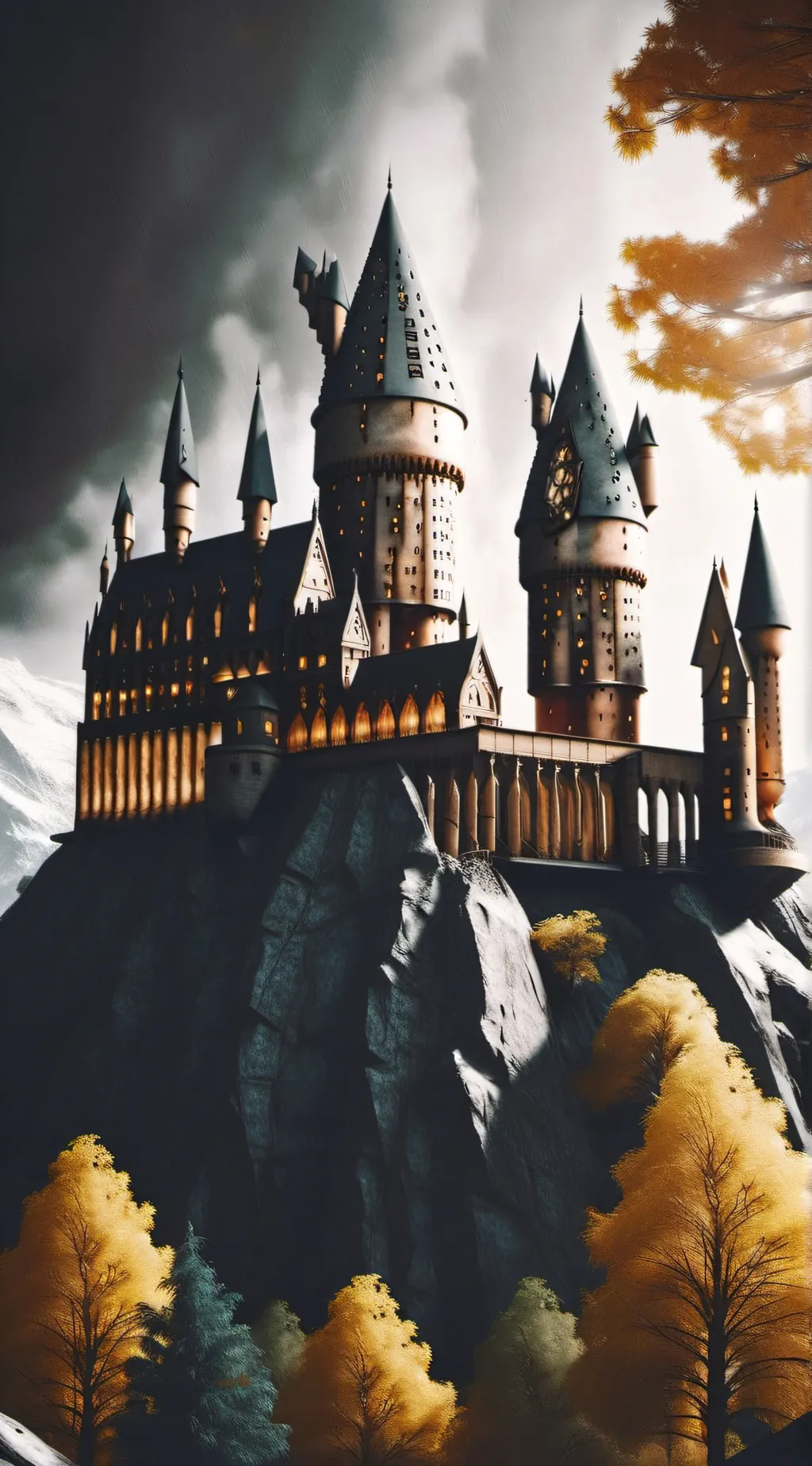 ai character: Hogwarts  background