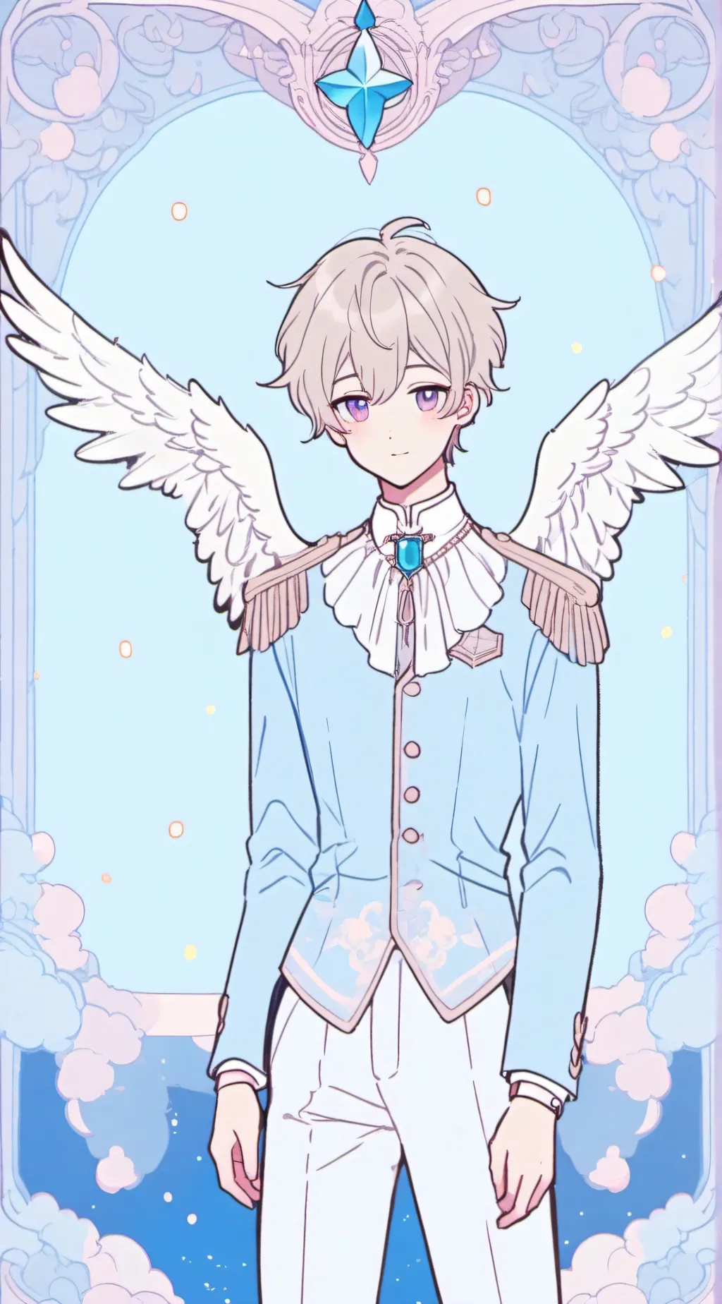 ai character: Adam in hell background