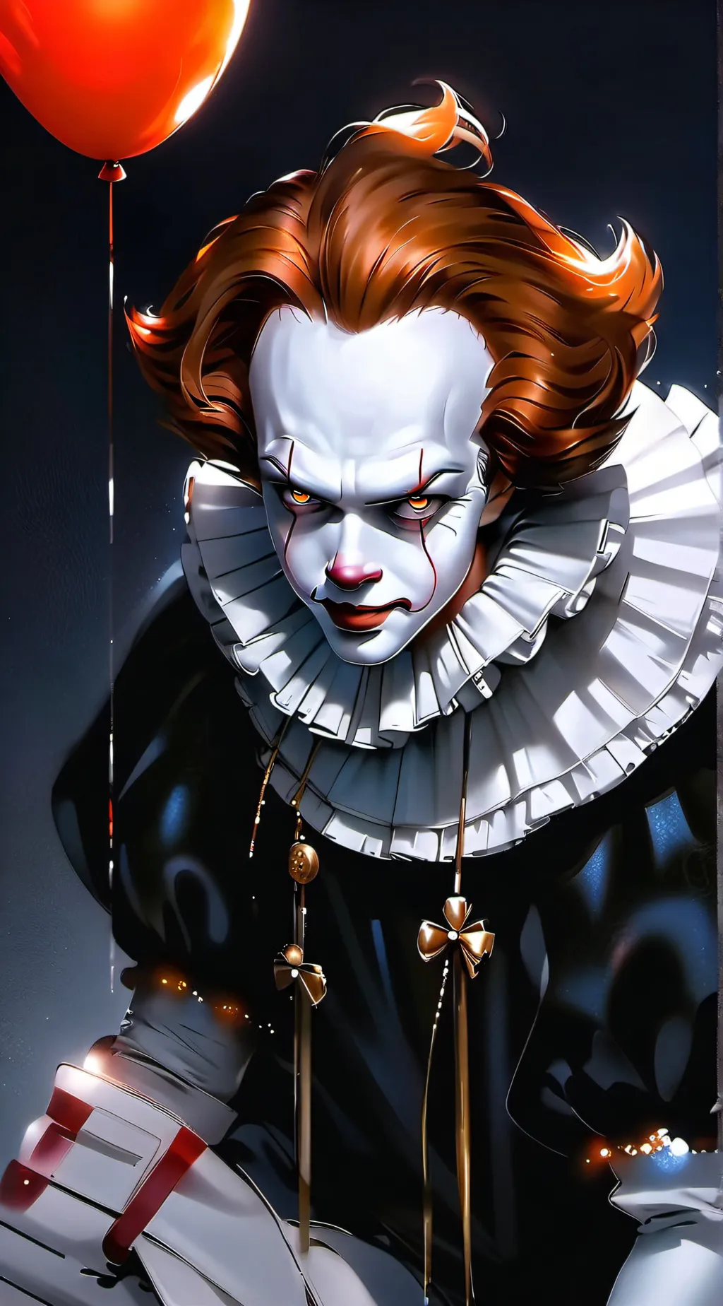 ai character: pennywise  background