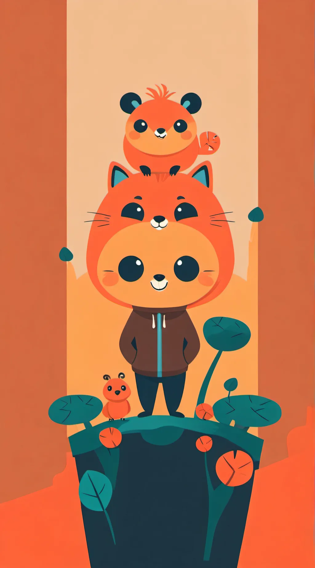 ai character: (baby) critters  background