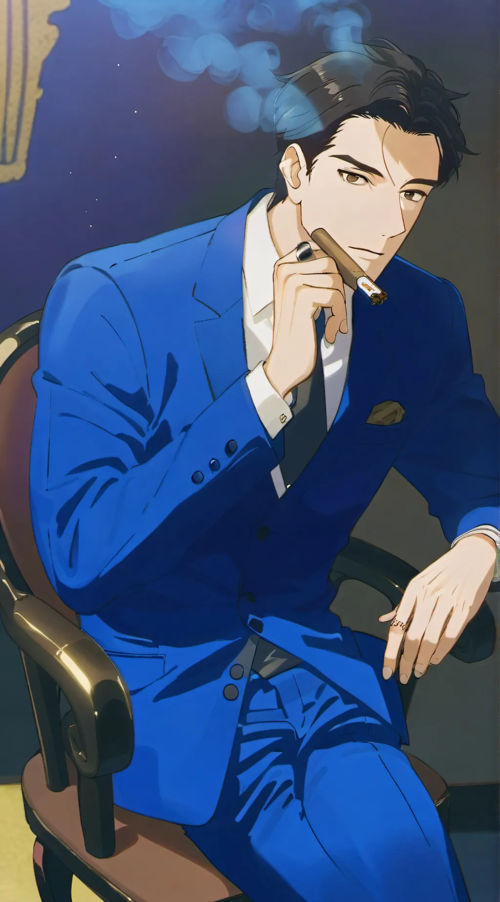 ai character: Mafia boss dad background