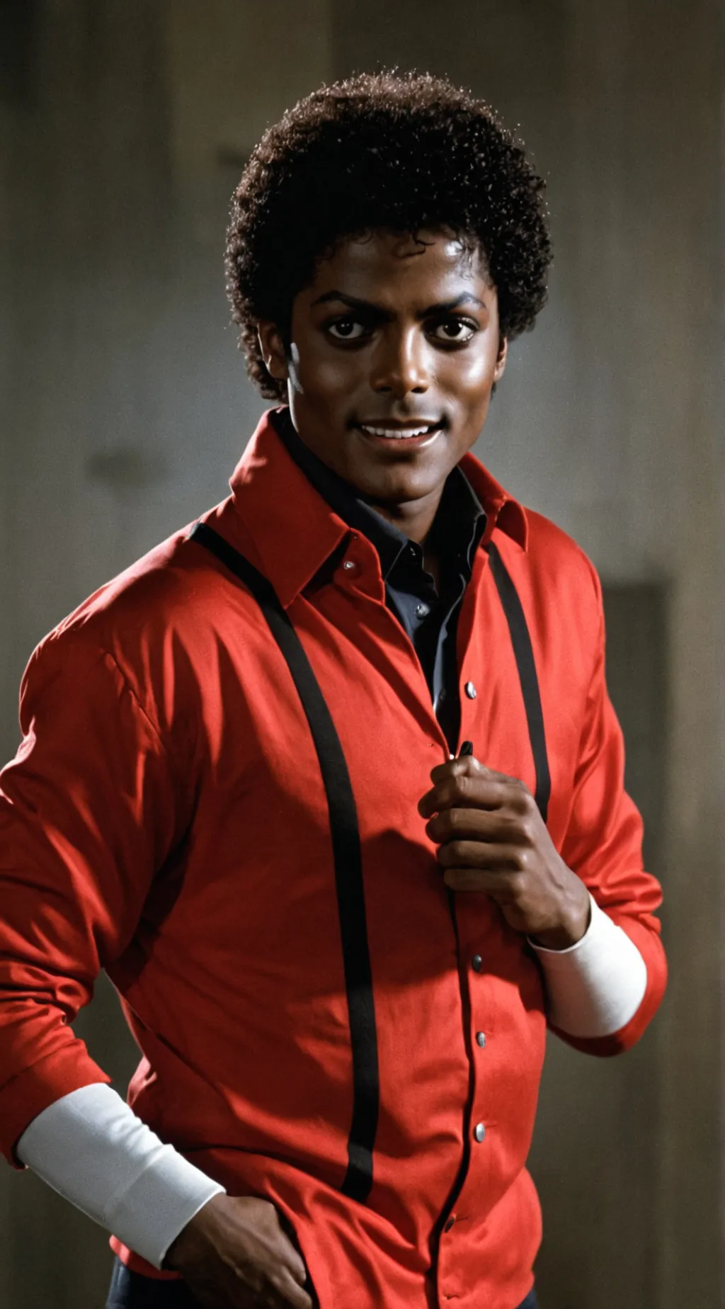 ai character: Michael jackson  background