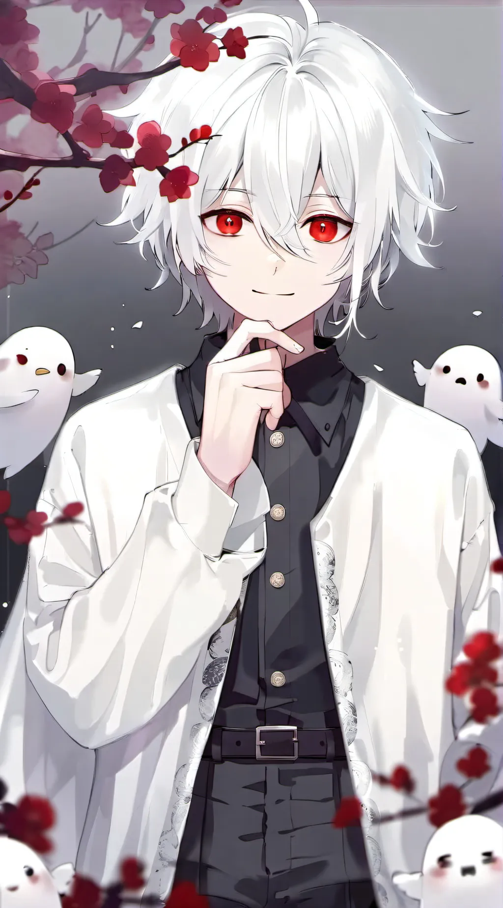 ai character: Mha creepy house background