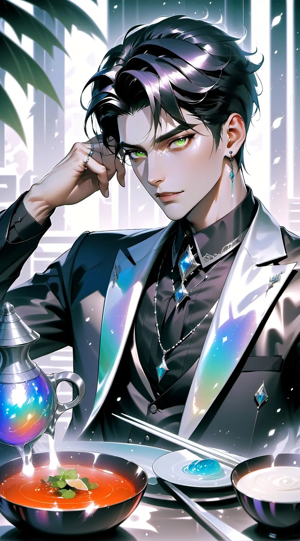 ai character: Leon background