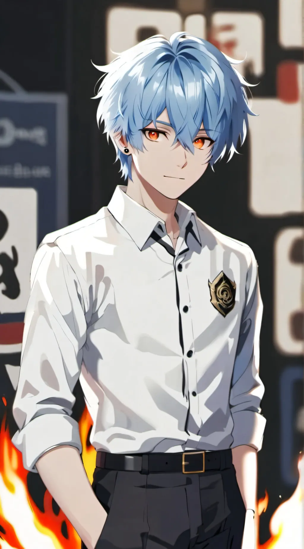 ai character: Mha fight... background
