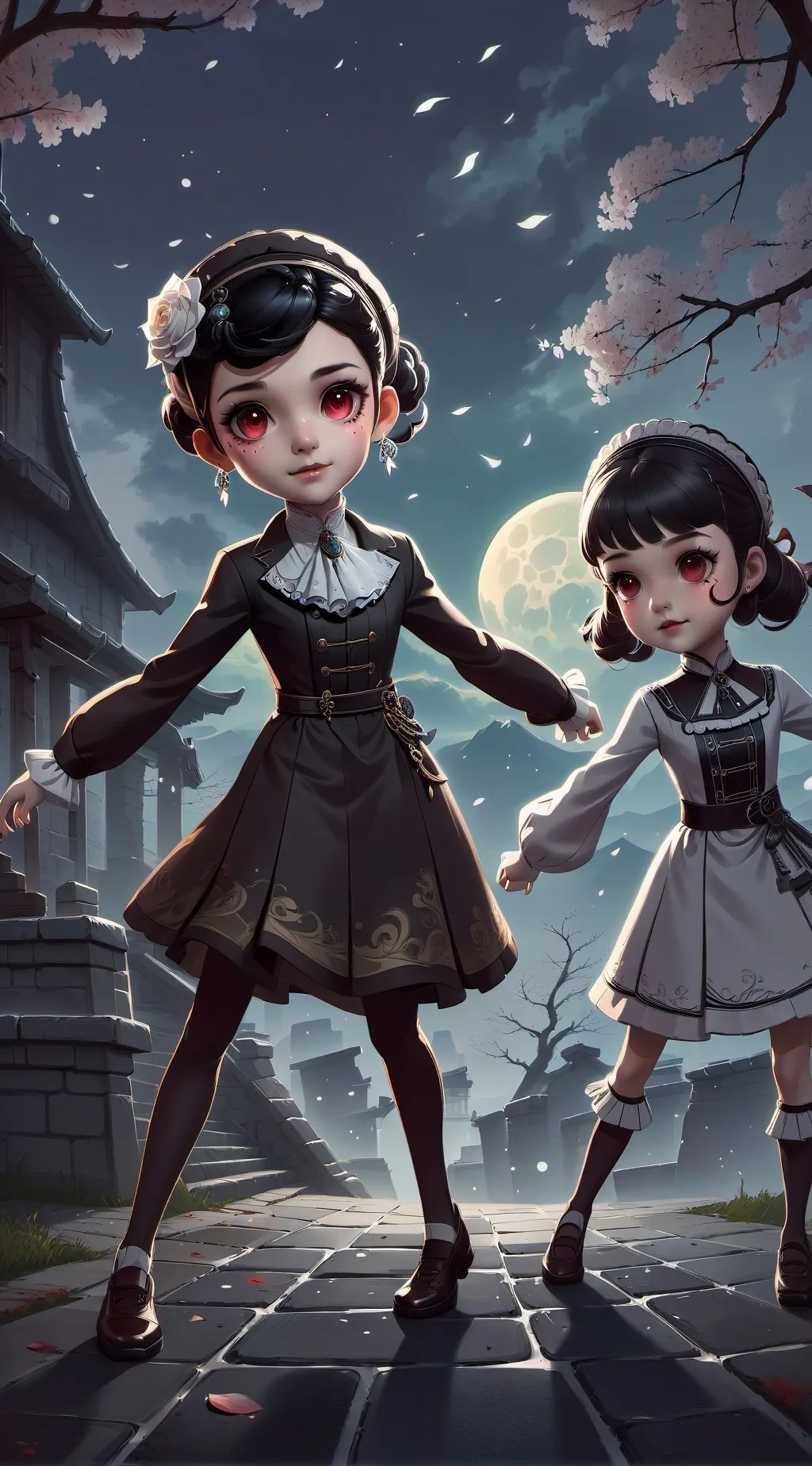 ai character: vampire school background